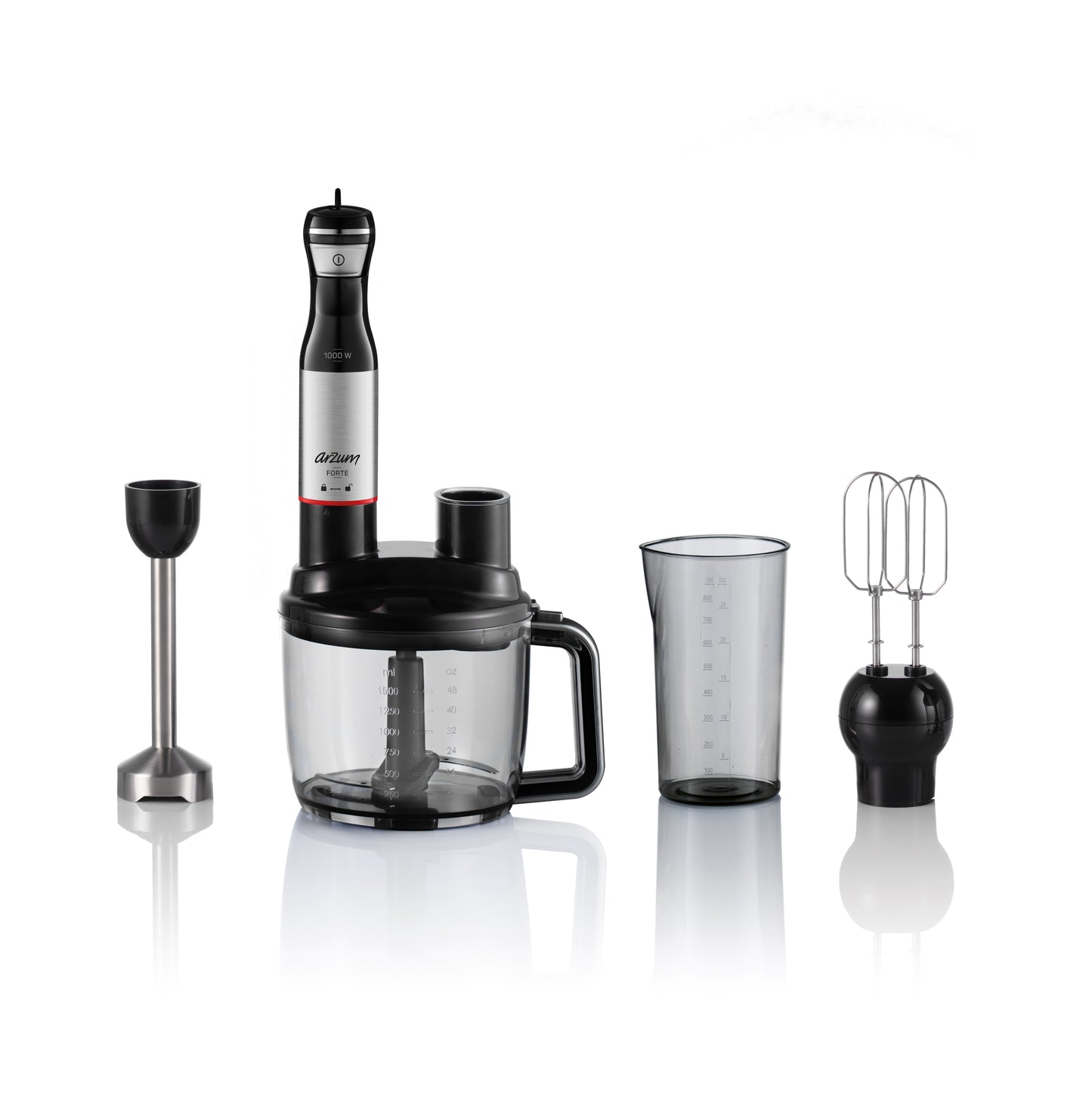 Arzum AR1157-0100 Blender set Forte Multi, 1000W, 5u1, Crni