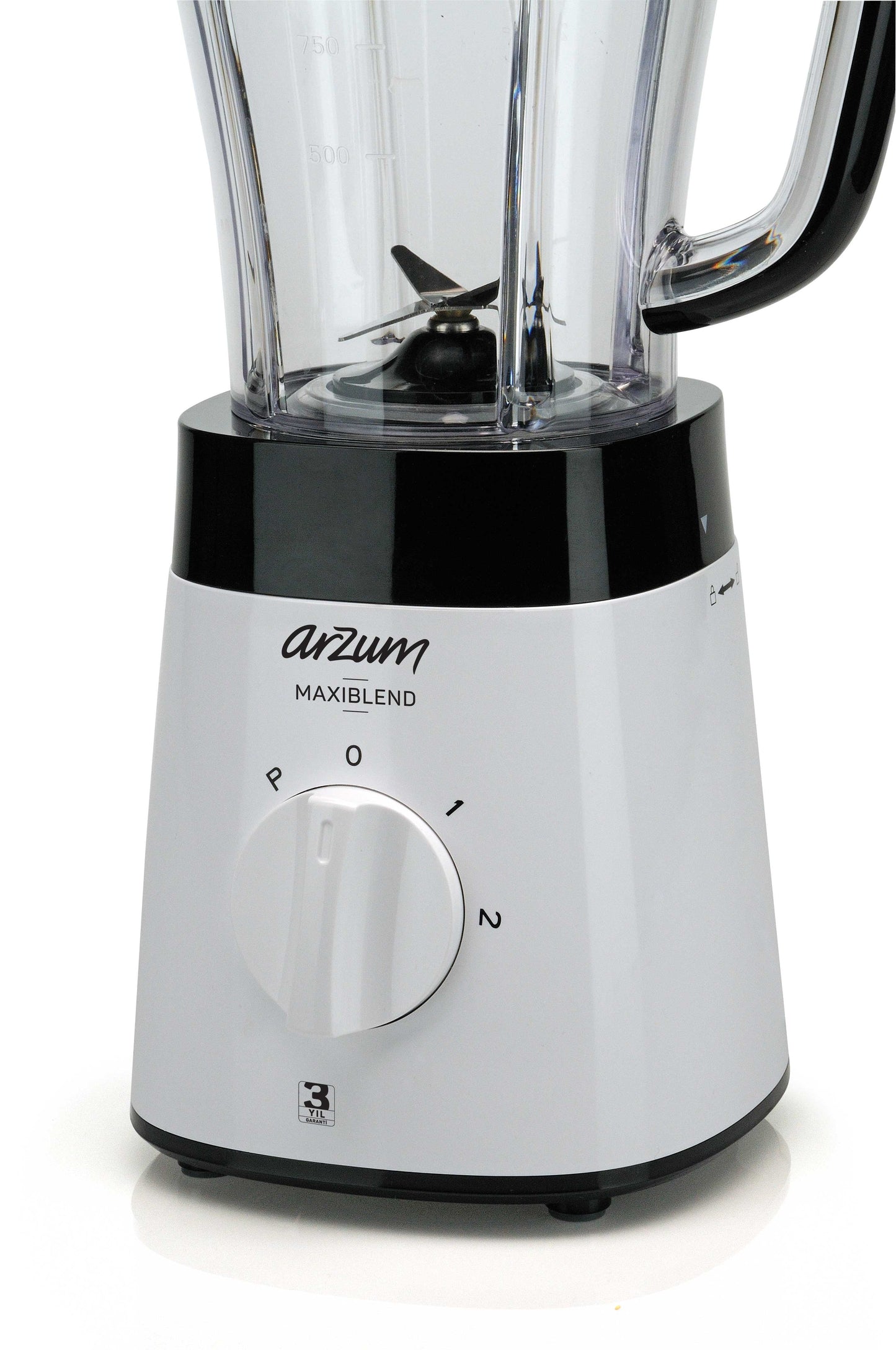 Arzum AR1057-0200 Stoni blender sa dodatkom za seckanje i mlevenje Maxiblend, 500W, Beli